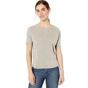 Amazon Essentials‎ Short Sleeve T-Shirt Women L NWT Grey Heather Crew Neck Basic